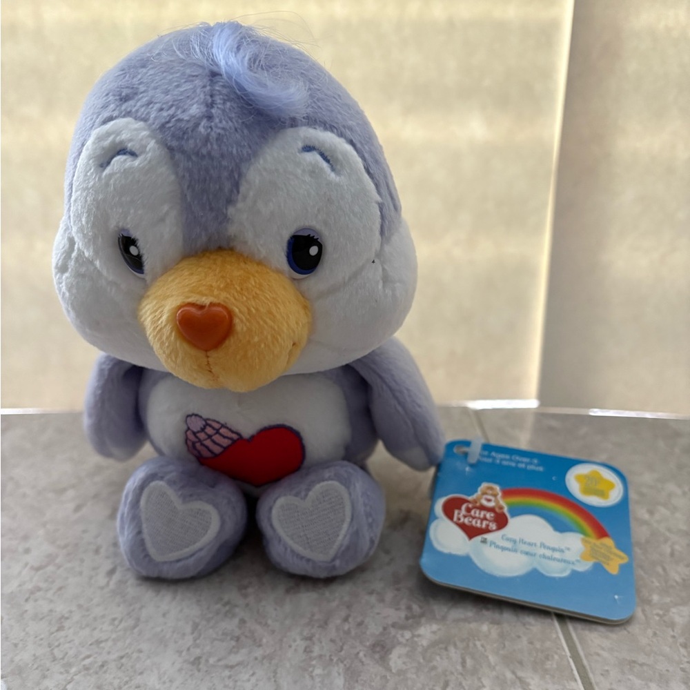 NWT / Care Bears / Cozy Heart Penguin / 20th Anniversary Edition / 8” inch plush
